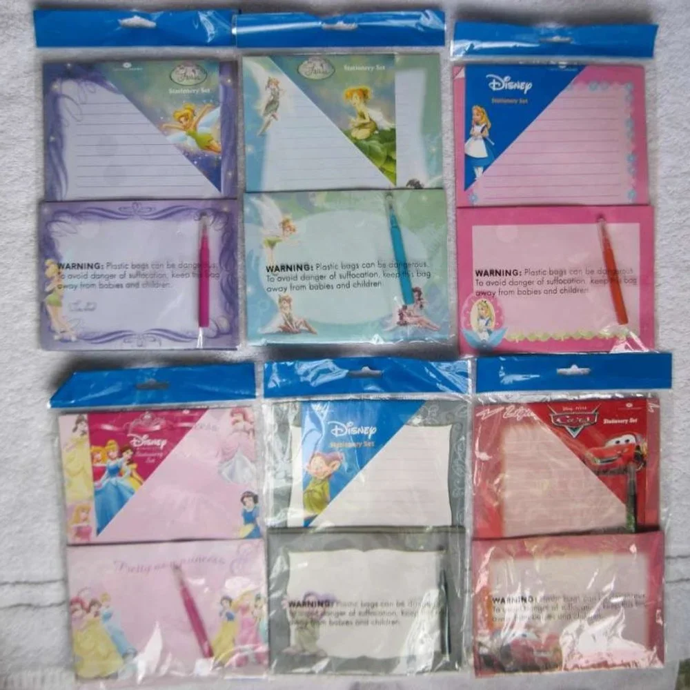Disney's Stationary Set Note Paper Envelopes Fairies Tinkerbell Tink Fairy Dopey